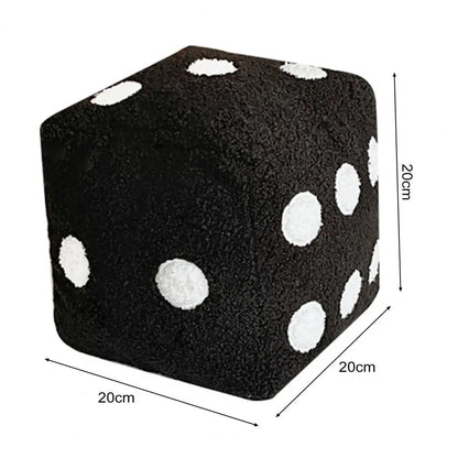 20cm Dice Plush Cubic Cushion Stuffed Pillow Cushion.