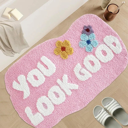 "YOU LOOK GREAT" Tufted Rugs.