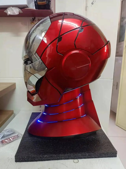 Marvel Electric Iron Man Helmet Voice Control Eyes With Light Model.