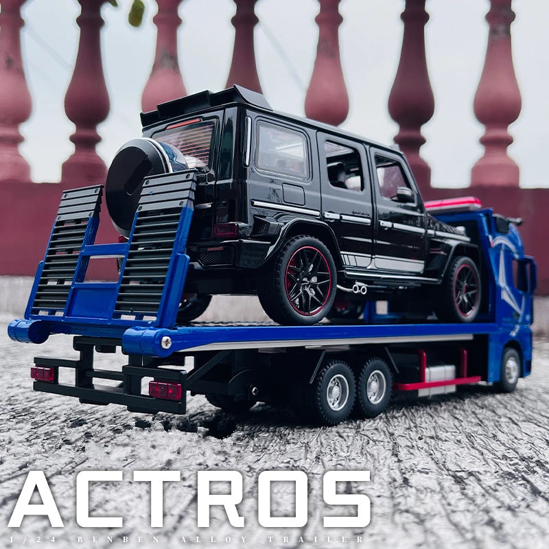 New Alloy Large Size Deck Flatbed Trailer Model.