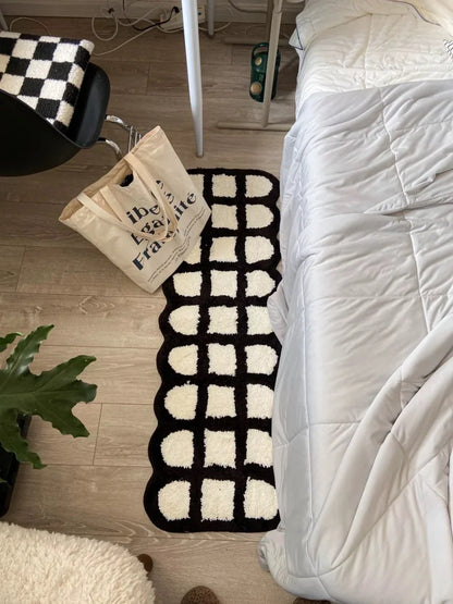 High Quality Checkered Rugs for Living Rooms or Bedside carpet.