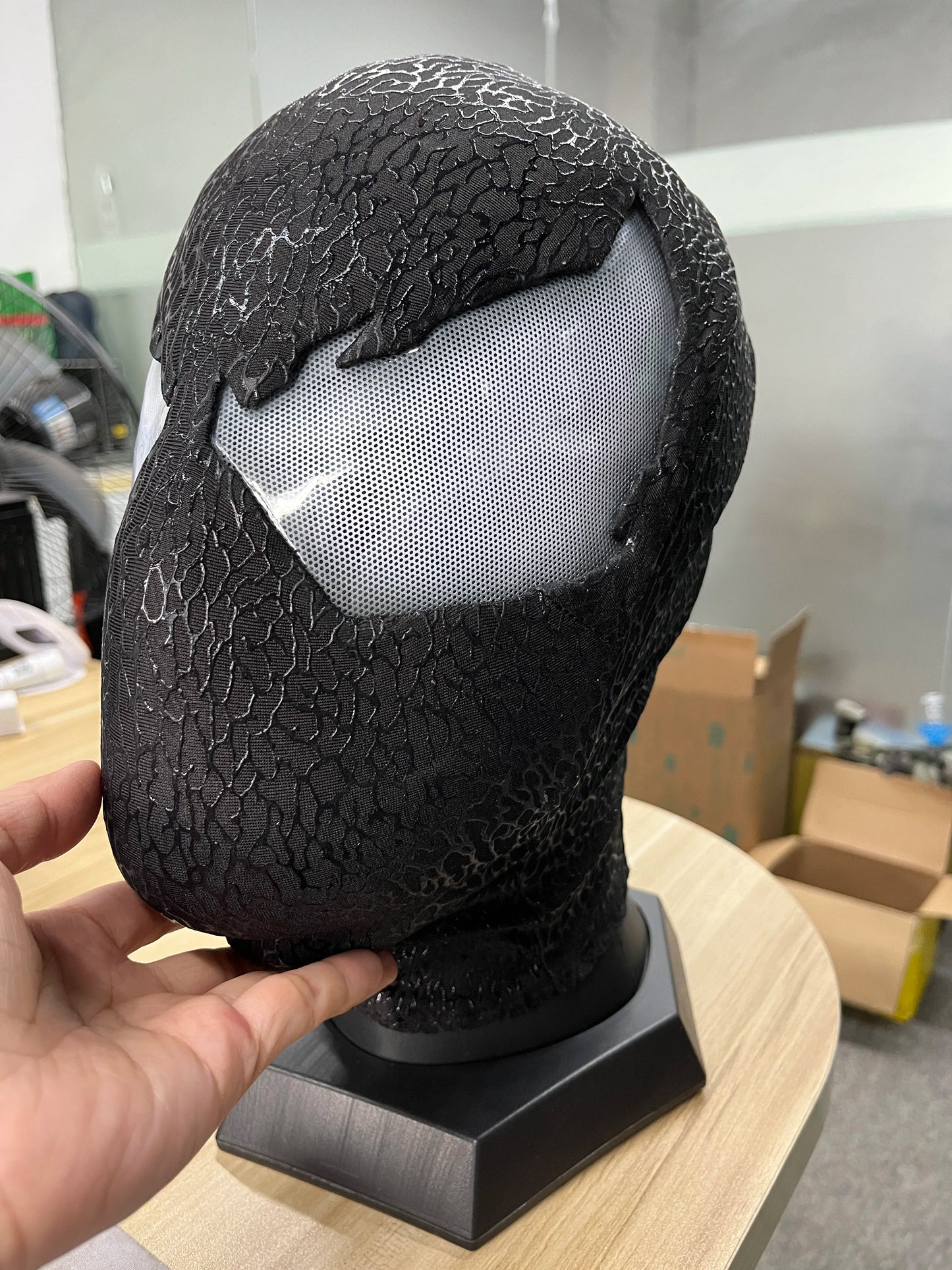 Marvel The Amazing Spider-Man Edward Eddie Brock White Venom Mask.