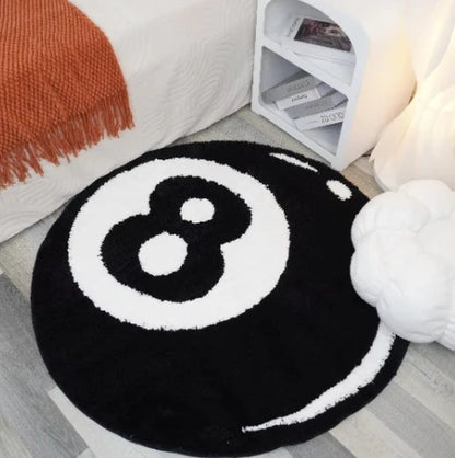 Aesthetic "Ball 8" Tufted Area Rugs.