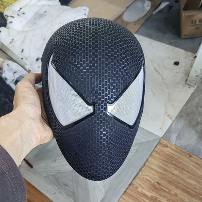 Marvel Black Scarlet Spider-man Mask With & Magnetic Eyes For Halloween 🦇 🎃.