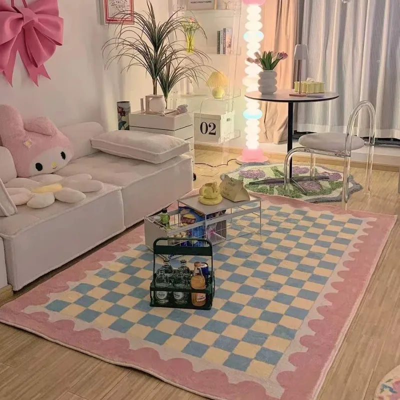 Retro Checkerboard Rugs.