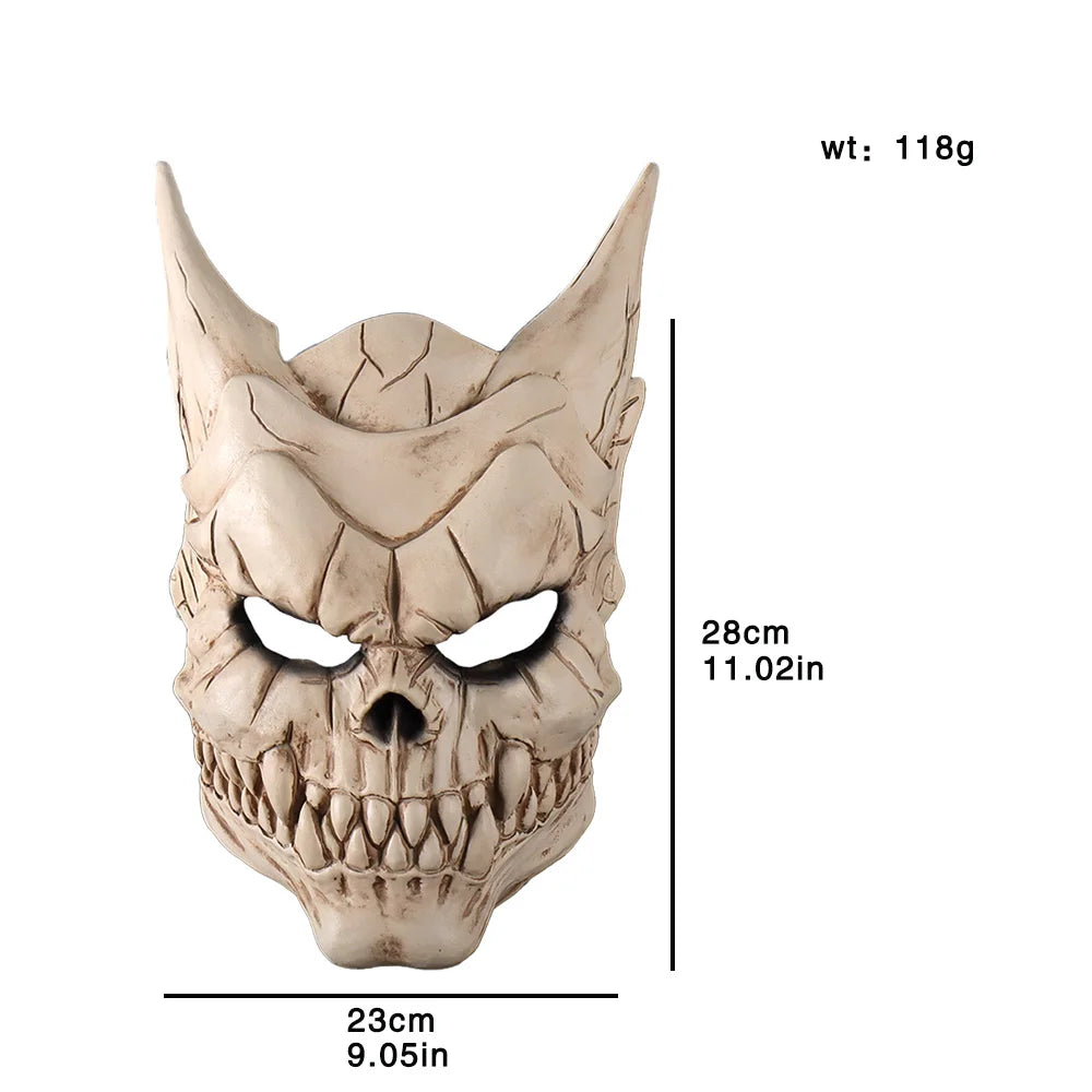 Anime Kaiju No 8 Skull Monster Latex Helmet Mask ☠ 🦇  🎃.