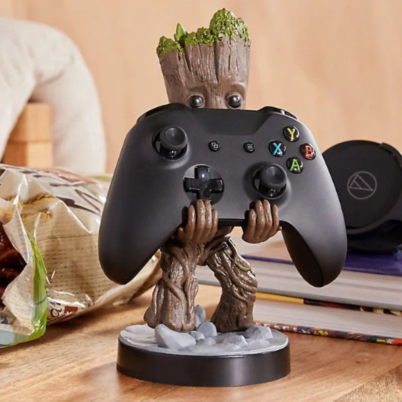 Marvel Superhero Groot PS5 Xbox, GamePad, Mobile and Phone Base Bracket Holder.