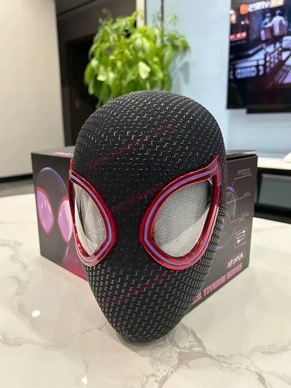 Miles Spider-Man Headgear Cosplay Remote Control Elastic Adults.