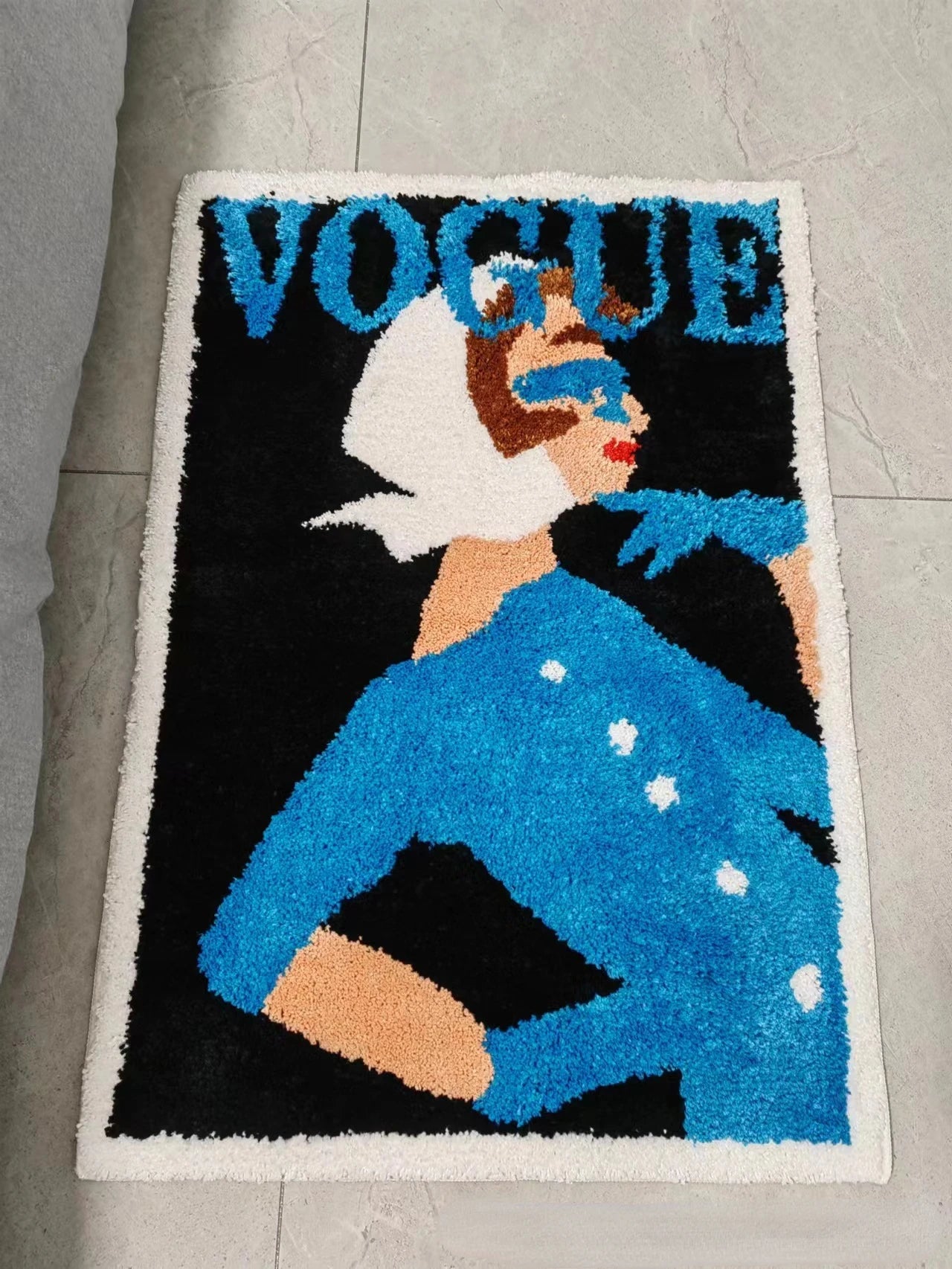 Vintage Magazine Poster Tufted Rugs.