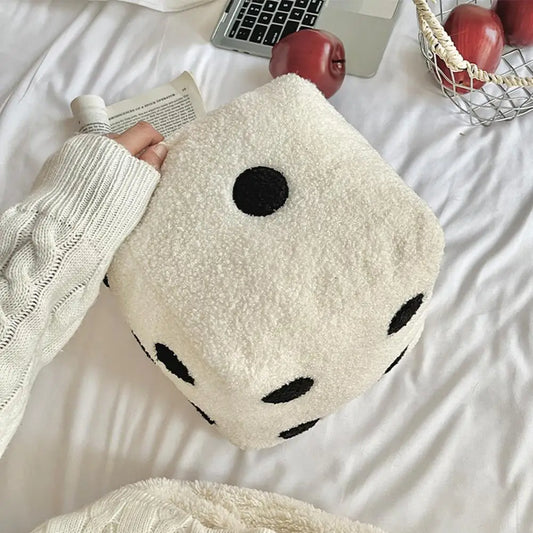 20cm Dice Plush Cubic Cushion Stuffed Pillow Cushion.