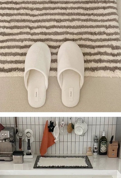 40x70cm Flocking Bath Mat Anti-slip Absorbent Bathtub Foot Pad.