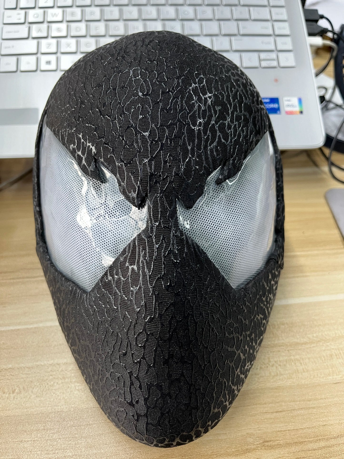 Marvel The Amazing Spider-Man Edward Eddie Brock White Venom Mask.