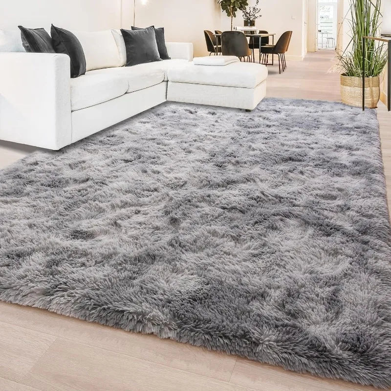 Fluffy Rugs for Living Room, Large Area Rugs With Memory Foam.