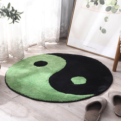 Yin and Yang Tuft Soft Rugs.