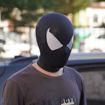 Marvel Black Scarlet Spider-man Mask With & Magnetic Eyes For Halloween 🦇 🎃.