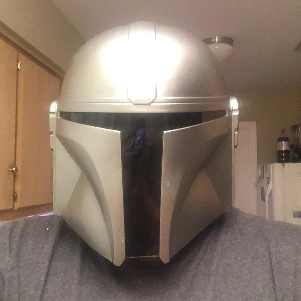 The  Mandalorian Helmet Mask Man for Adult Cosplay Costume Halloween prop.