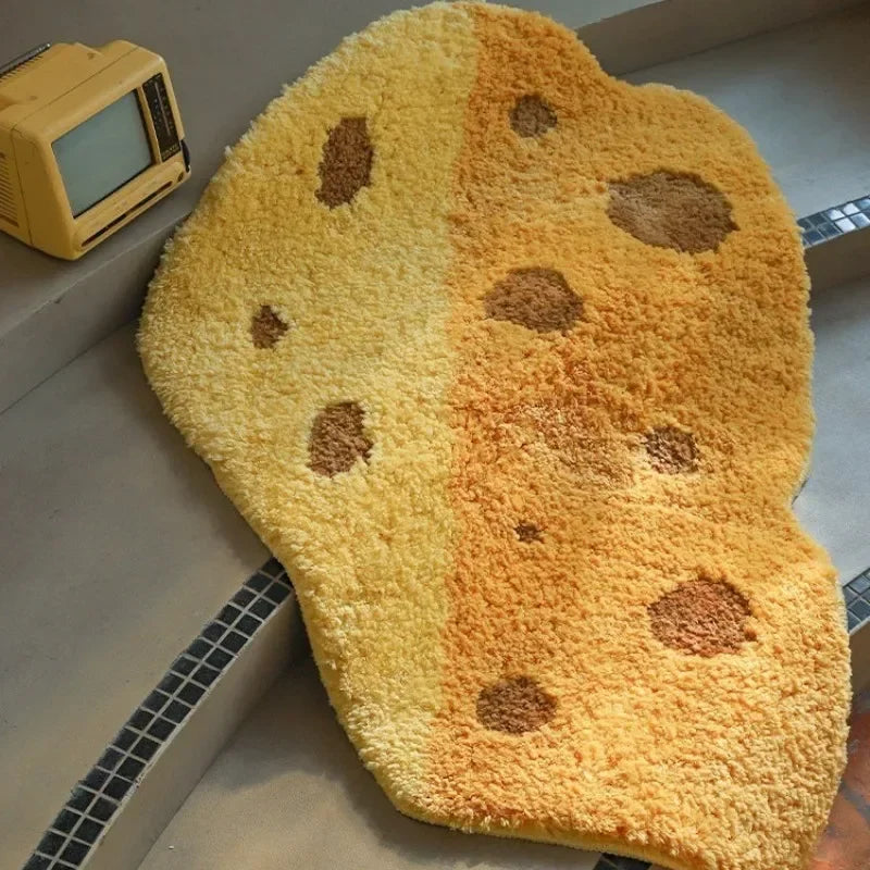 Cheese Shapes Area Rugs.