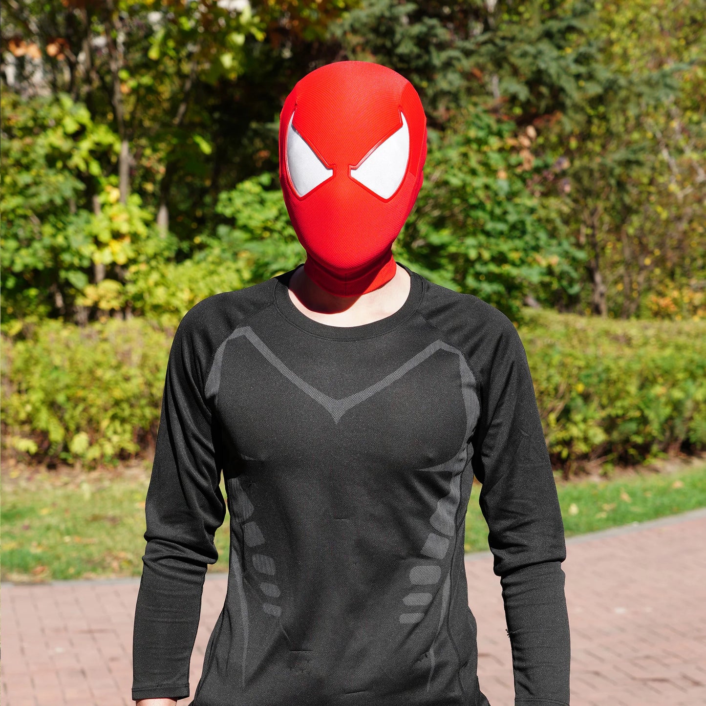 Marvel Black Scarlet Spider-man Mask With & Magnetic Eyes For Halloween 🦇 🎃.