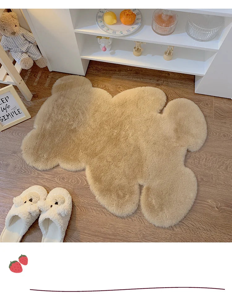 Soft Faux Rabbit Fur Rugs.