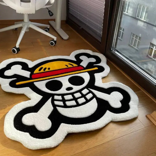 Anime One Piece Straw Hat One Piece Skull Home Rugs.