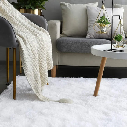 Fluffy Rugs for Living Room, Large Area Rugs With Memory Foam.