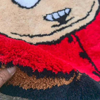 Cartoon Plush Doll Tufted Rugs.