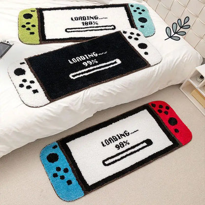 Switch Game Carpet Creative Flocking Anti-slip Rugs.