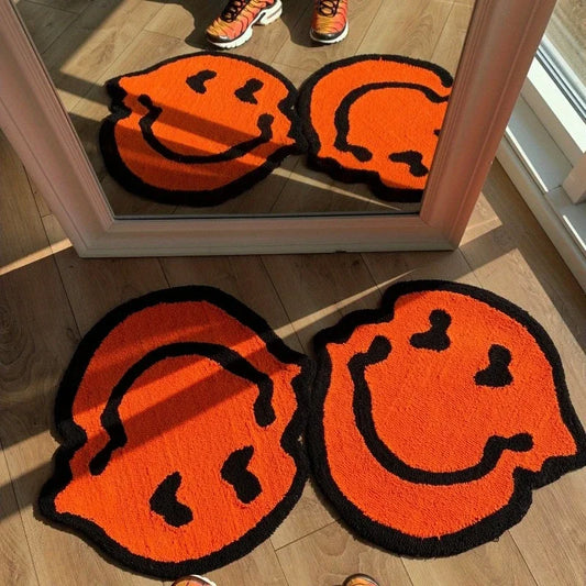Smiling Soft Fluffy Carpet Rugs.