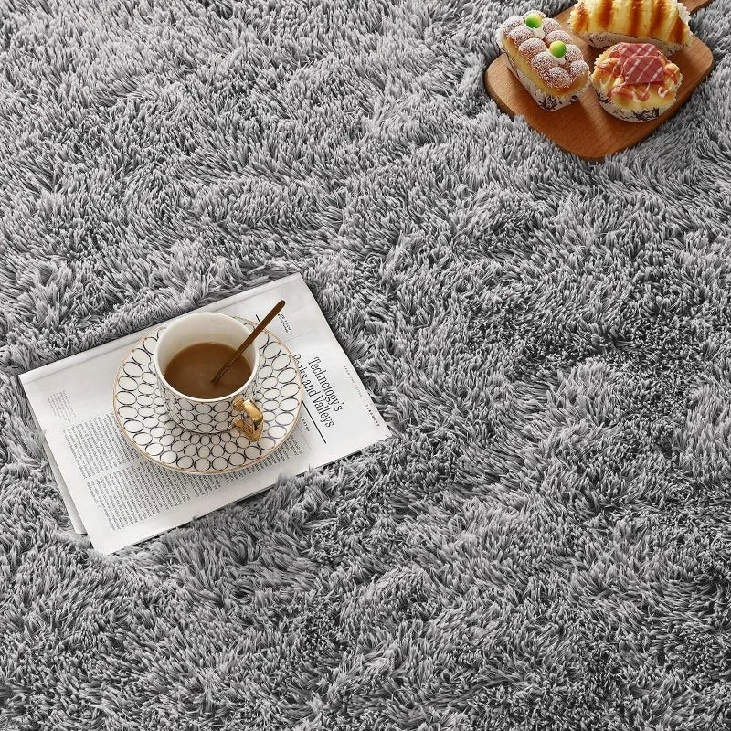 Fluffy Rugs for Living Room, Large Area Rugs With Memory Foam.