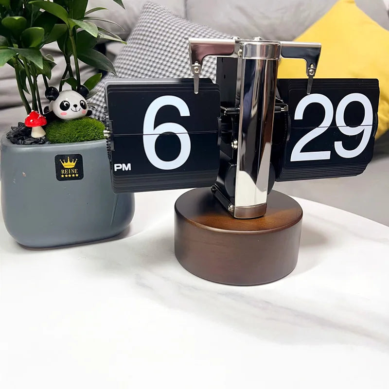 Flip Down Page Desk Clocks Retro Flip Clock .