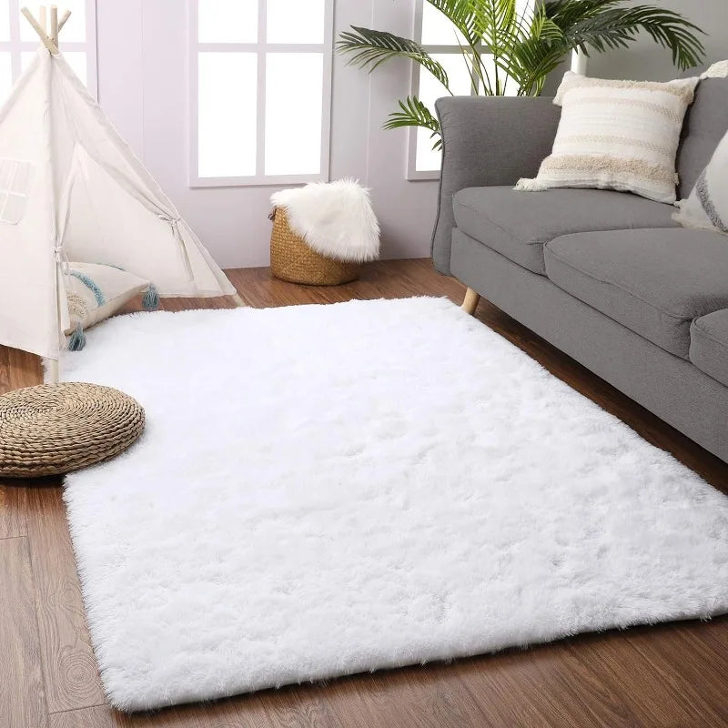 Fluffy Rugs for Living Room, Large Area Rugs With Memory Foam.