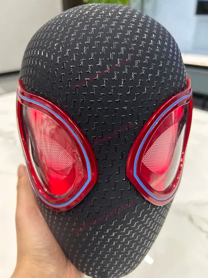 Miles Spider-Man Headgear Cosplay Remote Control Elastic Adults.