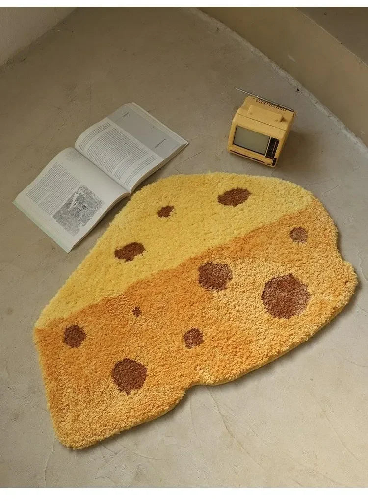 Cheese Shapes Area Rugs.