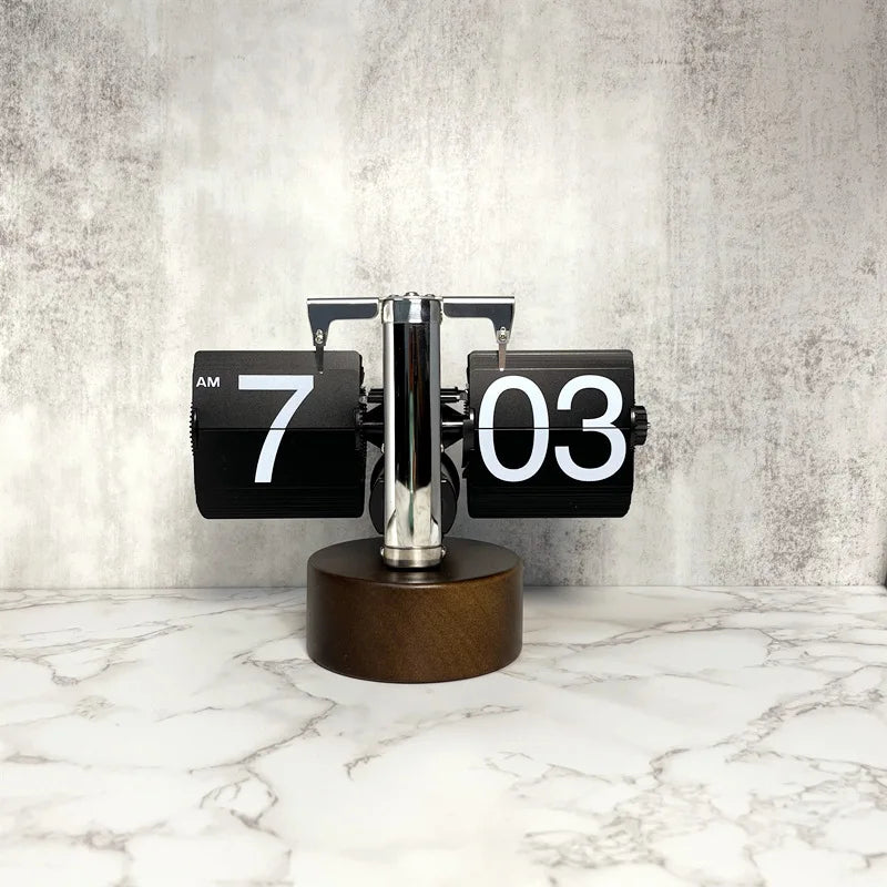 Flip Down Page Desk Clocks Retro Flip Clock .