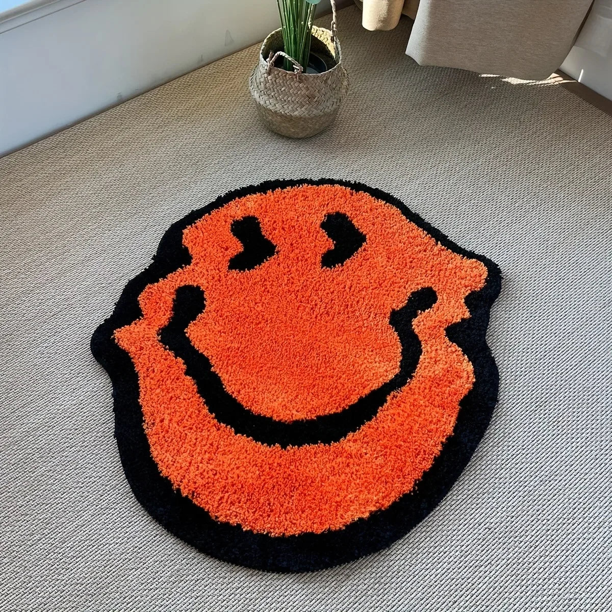 Smiling Soft Fluffy Carpet Rugs.