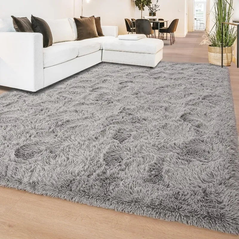 Fluffy Rugs for Living Room, Large Area Rugs With Memory Foam.