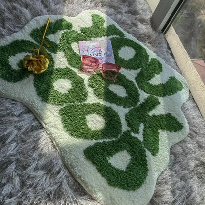 "You Look Good" Fluffy Tufted Letter Rugs.