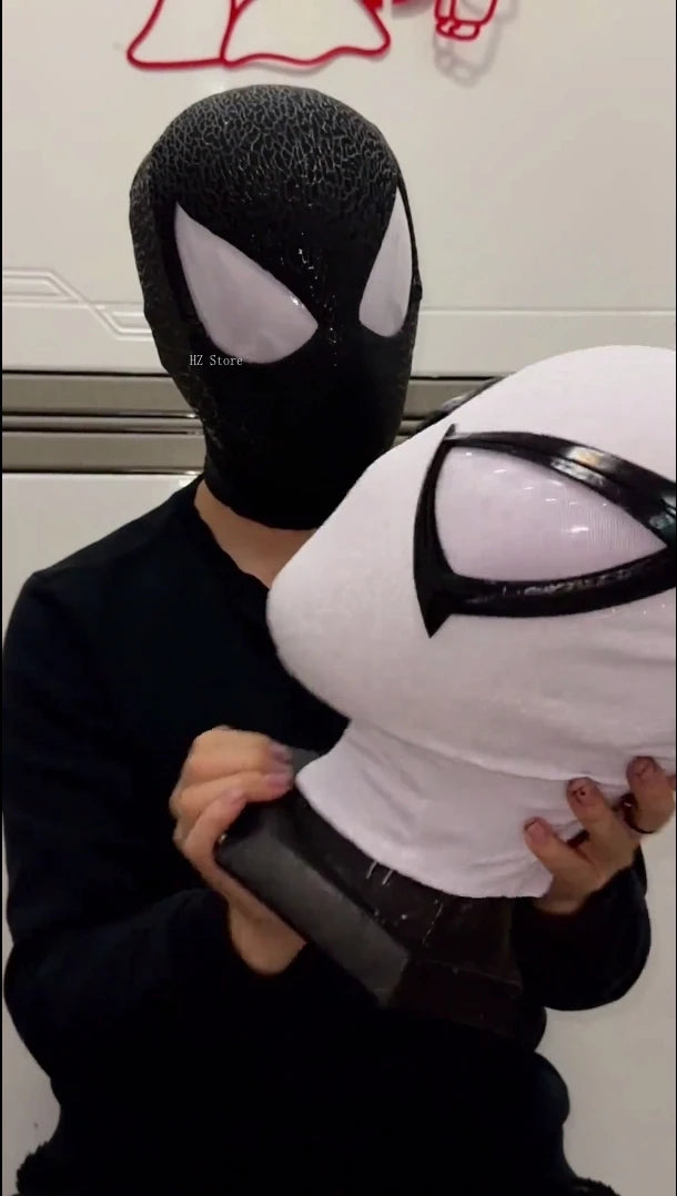 Marvel The Amazing Spider-Man Edward Eddie Brock White Venom Mask.