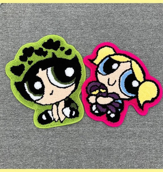 The Powerpuff Girls Tufted Rugs.