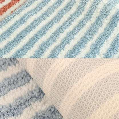 40x70cm Flocking Bath Mat Anti-slip Absorbent Bathtub Foot Pad.