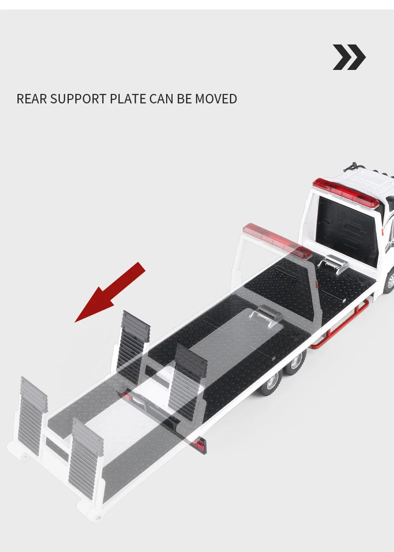 New Alloy Large Size Deck Flatbed Trailer Model.