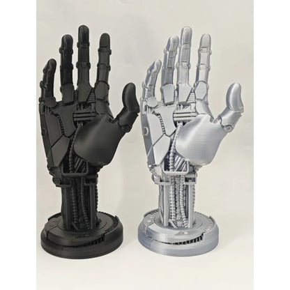 Cyberpunk Robotic Hand Statue Game Controller Stand.