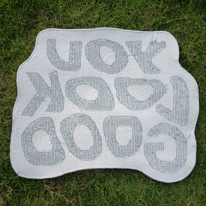 "You Look Good" Soft Plushy Message Decor Rugs.