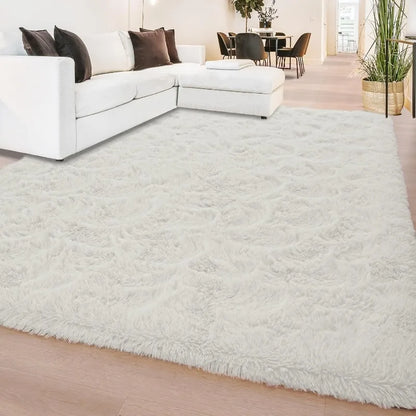 Fluffy Rugs for Living Room, Large Area Rugs With Memory Foam.