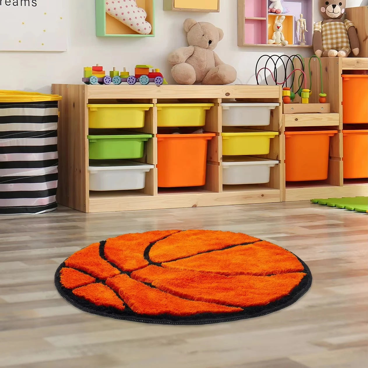 Beyond Deco Hand Tufted Football Area Rugs.