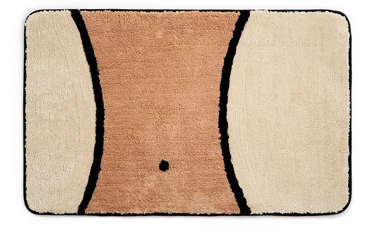 Funny Bathroom Mat Soft Fluffy Tufted Carpet Rug.