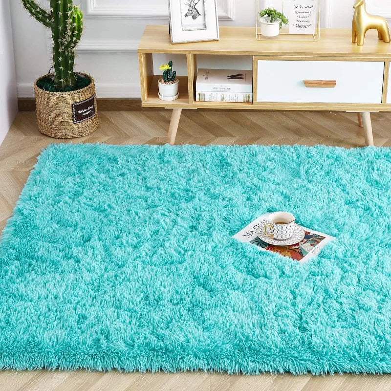 Fluffy Rugs for Living Room, Large Area Rugs With Memory Foam.