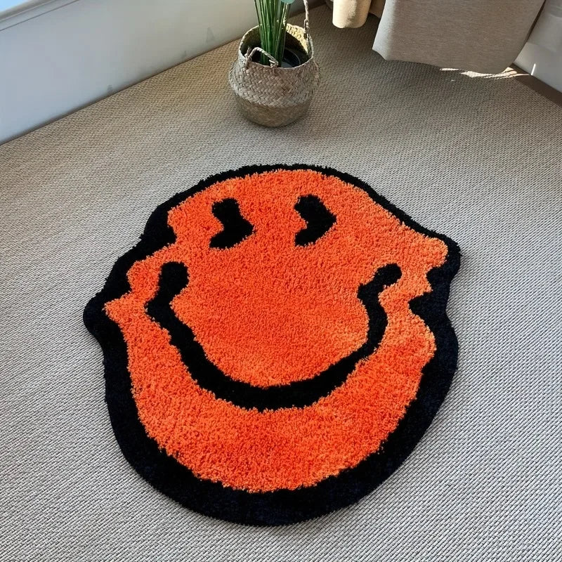 Smiling Soft Fluffy Carpet Rugs.