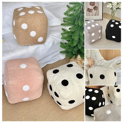 20cm Dice Plush Cubic Cushion Stuffed Pillow Cushion.