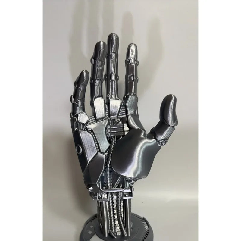 Cyberpunk Robotic Hand Statue Game Controller Stand.